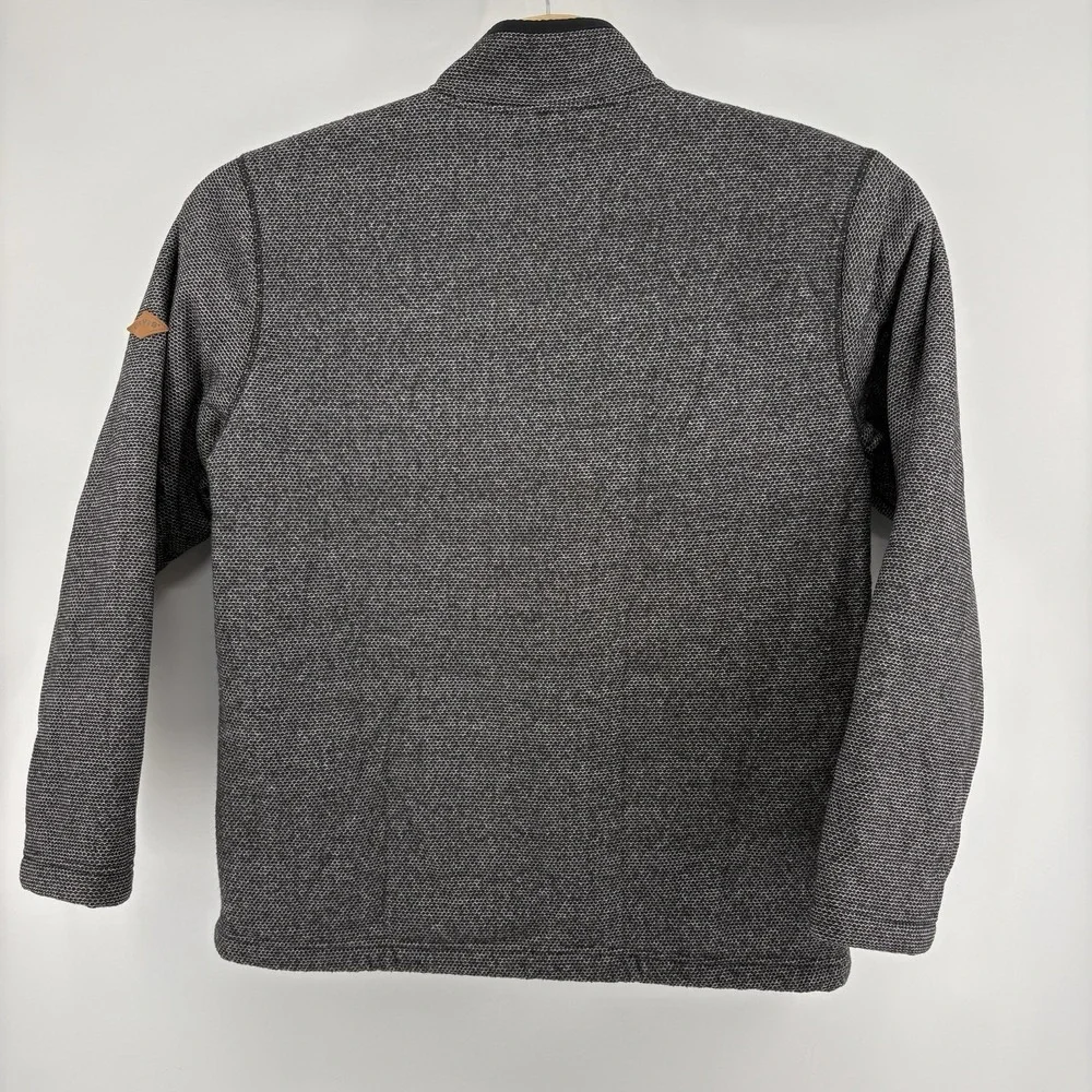 Orvis 1/4 Zip Pullover Brighton 1526440 Sherpa Lined Pocket Grey Sweater Mens XL